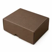 13x10x6cm Renkli Karton Kutu - Koyu Kahverengi - 1