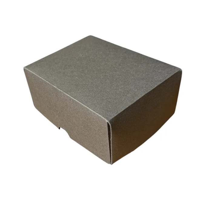 13x10x6cm Renkli Karton Kutu - Koyu Kahverengi - 3