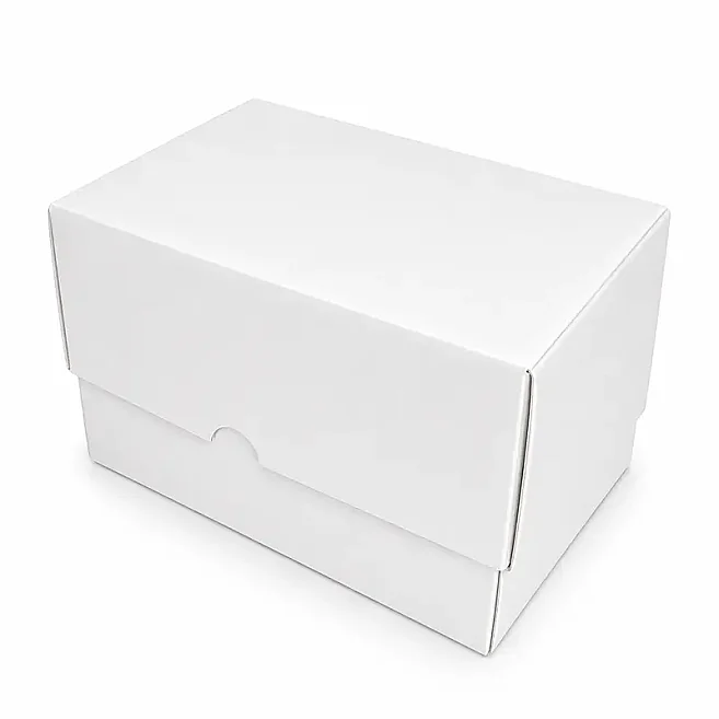 13x10x6cm Renkli Karton Kutu - Beyaz - 3