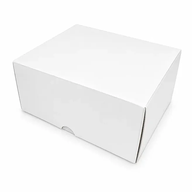 13x10x6cm Renkli Karton Kutu - Beyaz - 1