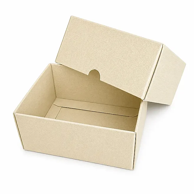 13x10x6cm Renkli Karton Kutu - Krem - 1