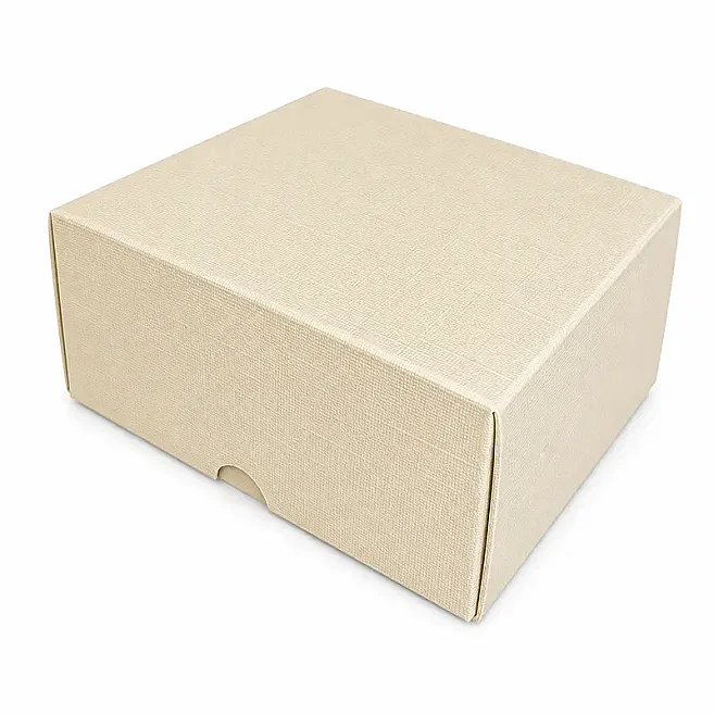 13x10x6cm Renkli Karton Kutu - Krem - Kolicim (1)