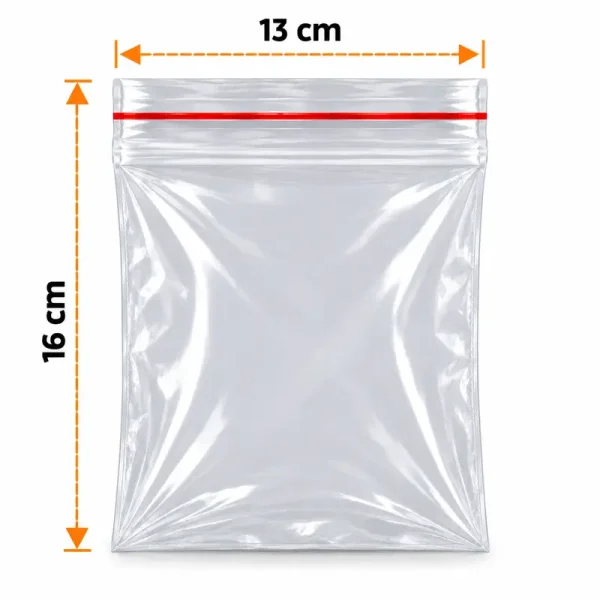 13×16 cm Zip Lock Bag – 600 Pcs - 1