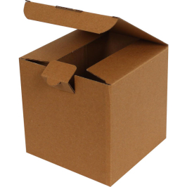 14x14x14cm Locked Box - 0.9 Desi Box - Kraft - 2
