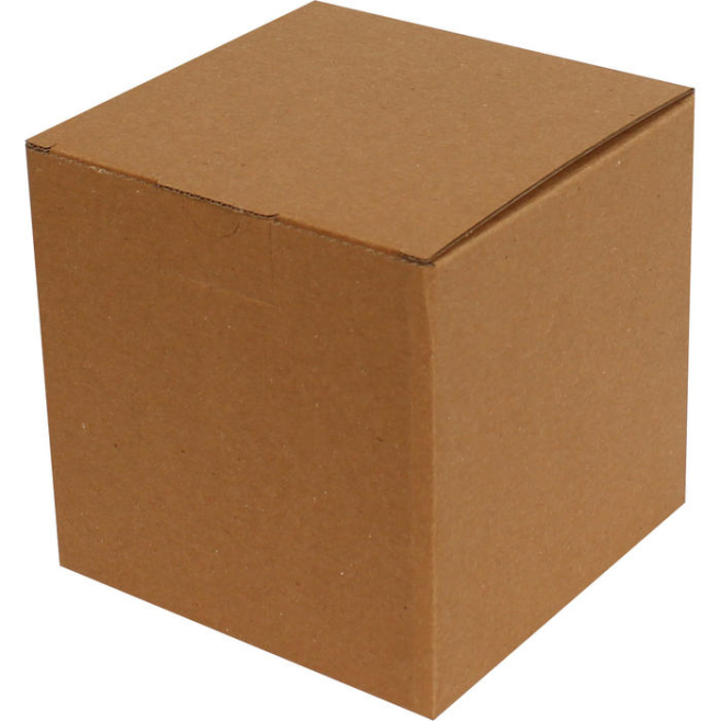 14x14x14cm Locked Box - Kraft