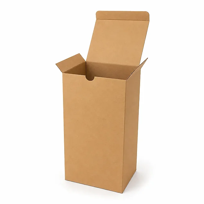 14x14x25cm Double Slotted Box - Kraft - Kolicim (1)
