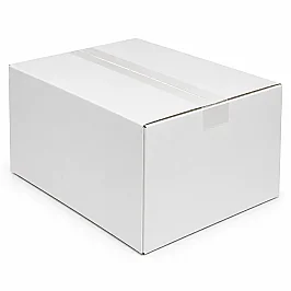 14x14x7cm Box - 0.5 Desi Box - Single Corrugated Box - White - 3