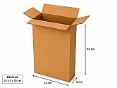 14x5x35cm Single Corrugated Box - Kraft - 4