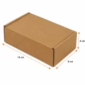 14x8x4cm Kilitli Kutu - 0,2 Desi Kutu - Kraft - 2
