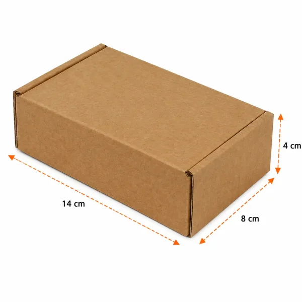 14x8x4cm Kilitli Kutu - 0,2 Desi Kutu - Kraft - 2