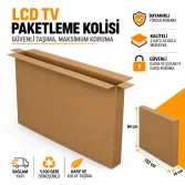 152x15x84cm LCD TV Paketleme Kolisi - 68 Desi Koli - Kraft - 3