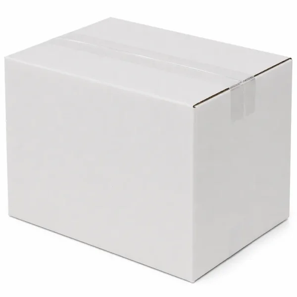 15x10x10cm Single Corrugated Box - White - 3