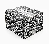 15x13x12cm Single Corrugated Black Shopping Patterned Box - 3