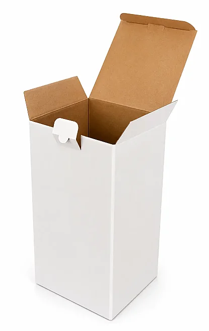 15x15x30cm Locked Box - 2 Desi Boxes - White - 1