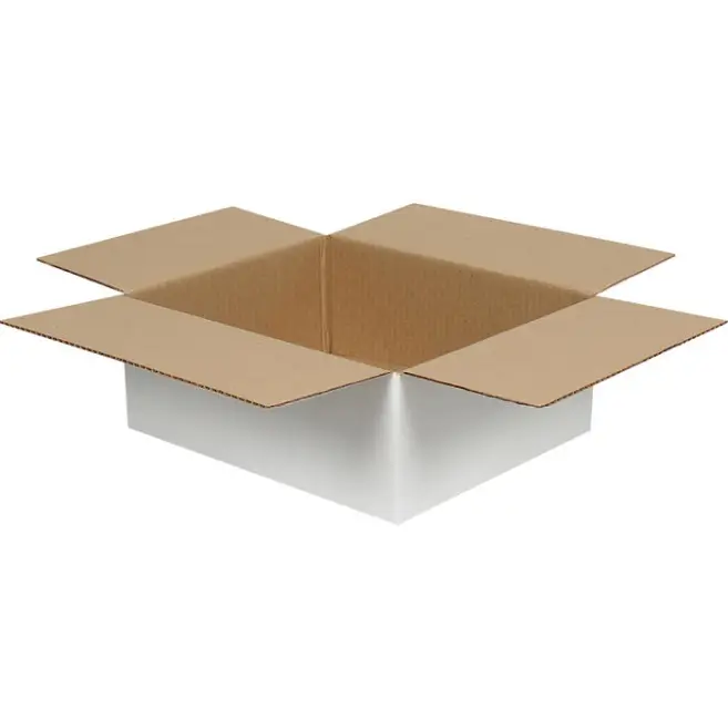 35x25x15cm Koli - 4 Desi Koli - Çift Oluklu Koli - Beyaz - 2