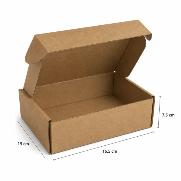 16.5x15x7.5 cm Locked Box - Kraft - 3