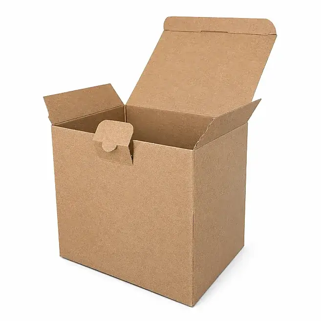 16x14x18cm Lockable Box - 1.3 Desi Box - Kraft - 1