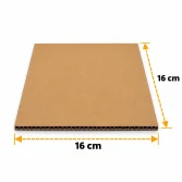16x16cm Ara Karton Separatör - Kraft - 3
