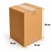 16x16x20cm Koli - 1,7 Desi Koli - Çift Oluklu Koli - 3