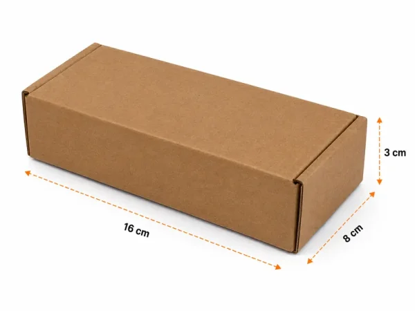 16x8x3cm Locked Box - Kraft - Kolicim (1)