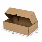 17x12,5x5,5cm E Ticaret Kutusu - 0,4 Desi Kutu - 4 Nokta Kutu - Kraft - 3