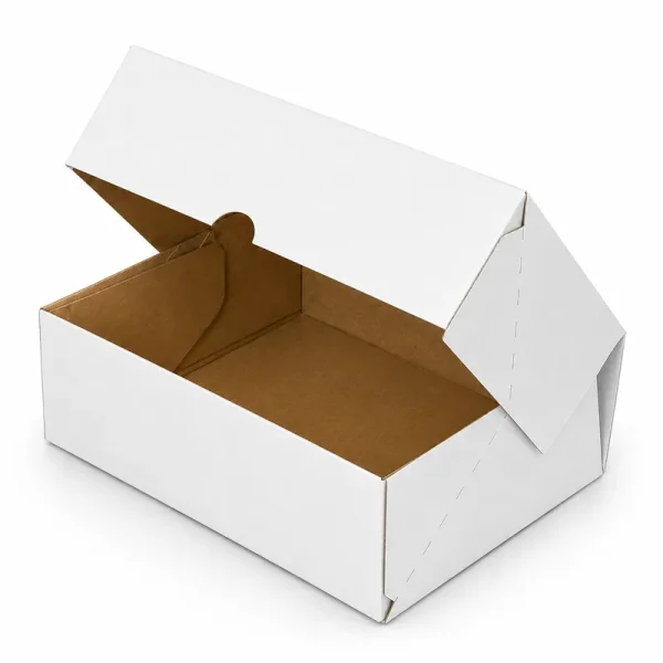 17x12,5x7,5cm E Ticaret Kutusu - 0,5 Desi Kutu - 4 Nokta Kutu - Beyaz - 1