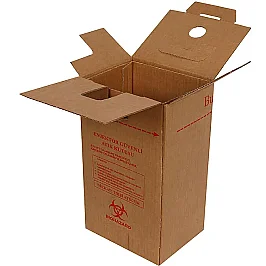 17x13x28,5cm Enjektör Güvenli Atık Kutusu - Kraft - 2