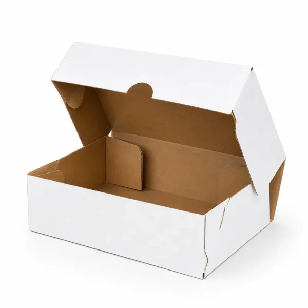17x17x6cm E Ticaret Kutusu - 0,5 Desi Kutu - 4 Nokta Kutu - Beyaz - 1