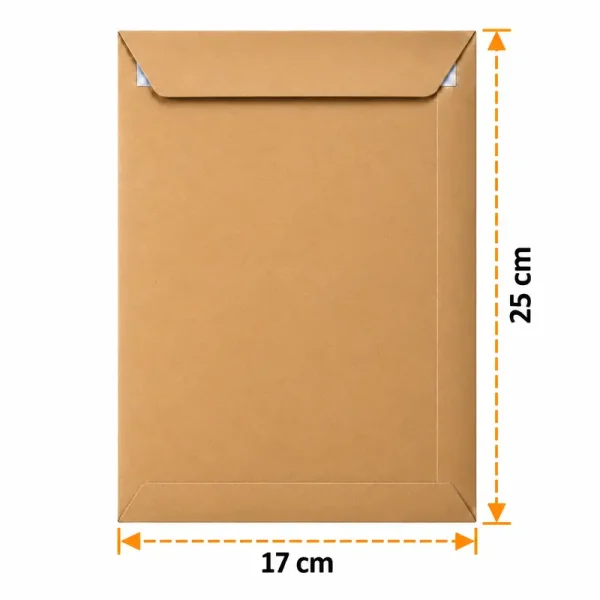 17×25 cm Kraft Envelope - 25 Pieces - 3