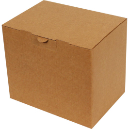 18x13x15.5cm Locked Box - Kraft - Thumbnail