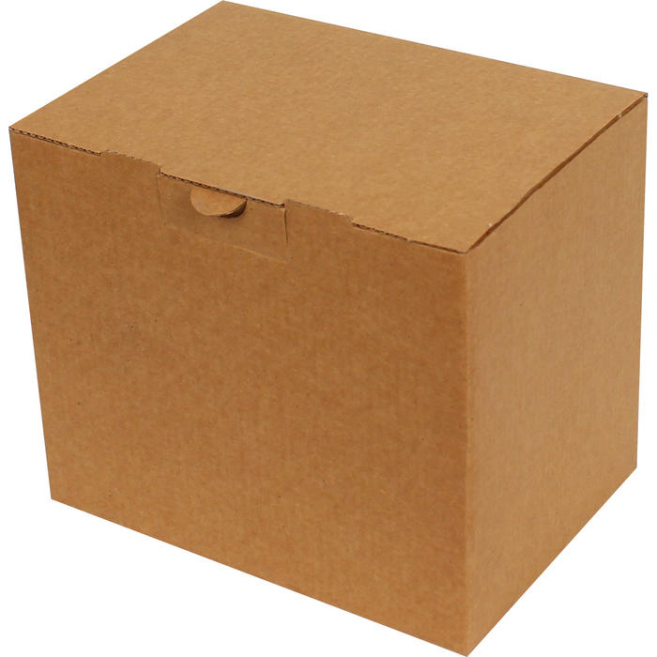 18x13x15.5cm Locked Box - Kraft