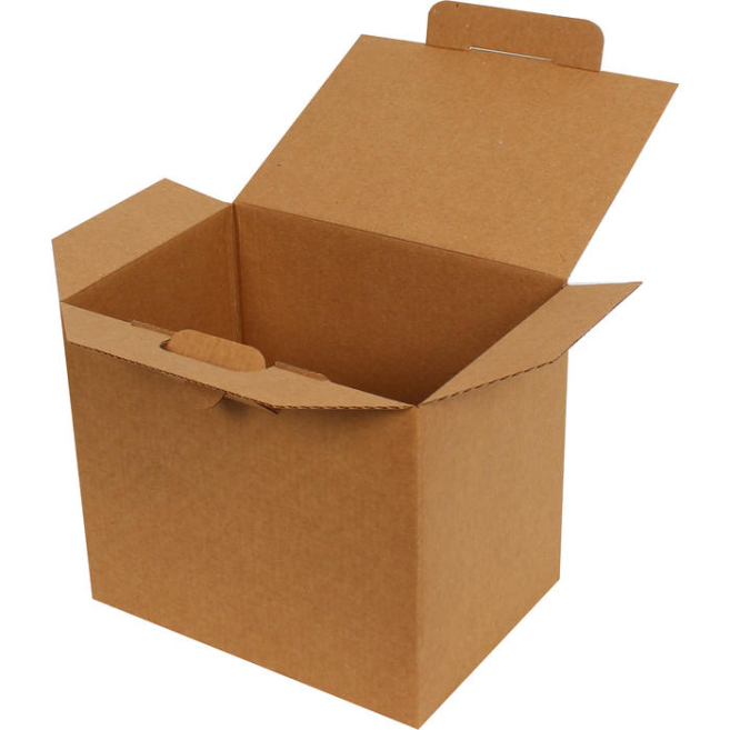 18x13x15.5cm Locked Box - Kraft