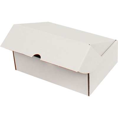 19x13x6cm Kutu - 0,5 Desi Kutu - Kilitli Kutu - Beyaz - Thumbnail