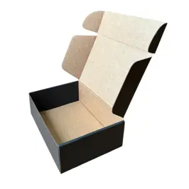 19x13x6cm Kutu - 0,5 Desi Kutu - Kilitli Kutu - Siyah - 1