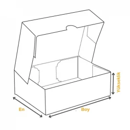 علبة بحجم 20×10×10 سم – صندوق شحن للتجارة الإلكترونية – حجم 0.7 ديسي – علبة مُجمعة بأربع نقاط – ورق تيستلاينر - 4