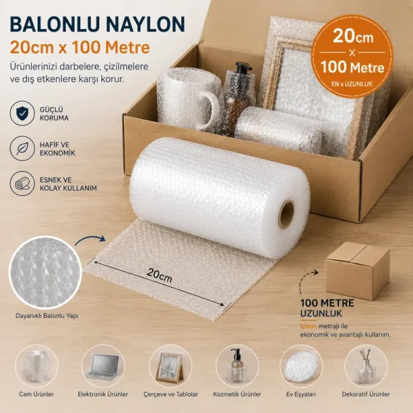 20 cm × 100 Meter Bubble Wrap - 3