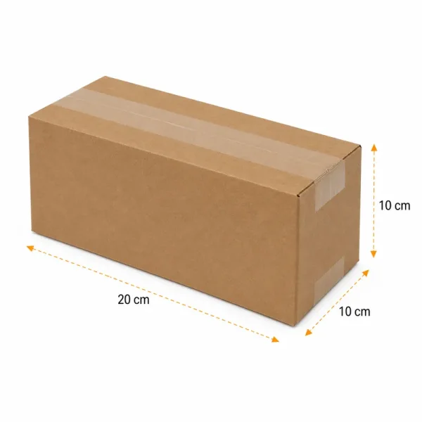 20x10x10cm Koli - 0,7 Desi Koli - Tek Oluklu Koli - Kraft - 2