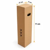 20x14x71cm Kutu - Çiçek Paketleme Kutusu - Çift Oluklu - 4