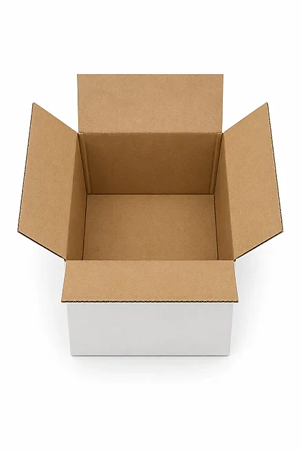 20x15x10cm Single Corrugated Box - White - Kolicim (1)