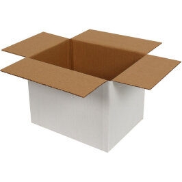 صندوق كرتون مموج مفرد 20×15×15 سم – أبيض - Kolicim