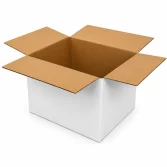 20x15x15cm Koli - 1,5 Desi Koli - Tek Oluklu Koli - Beyaz - 3