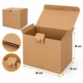 20x16x18cm Lockable Box - 1.3 Desi Box - Kraft - 4