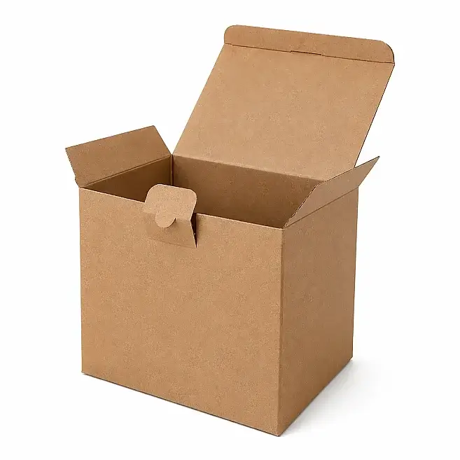 20x16x18cm Lockable Box - 1.3 Desi Box - Kraft - 1