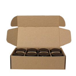 20x9.5x5.4cm Box - 0.3 Desi Box - Box with Compartment - Kraft - Thumbnail