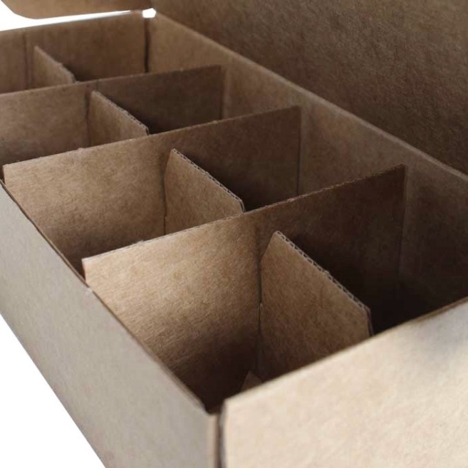 20x9.5x5.4cm Box - 0.3 Desi Box - Box with Compartment - Kraft