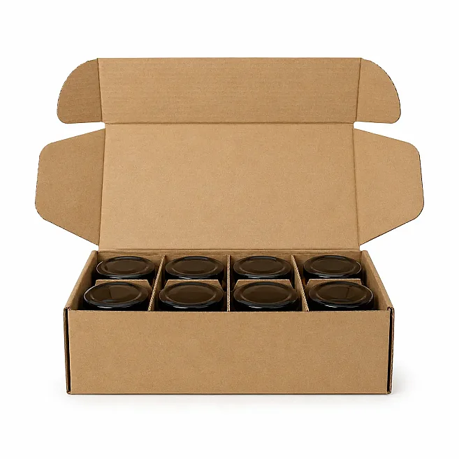 20x9.5x5.4cm Box - 0.3 Desi Box - Box with Compartment - Kraft - 3