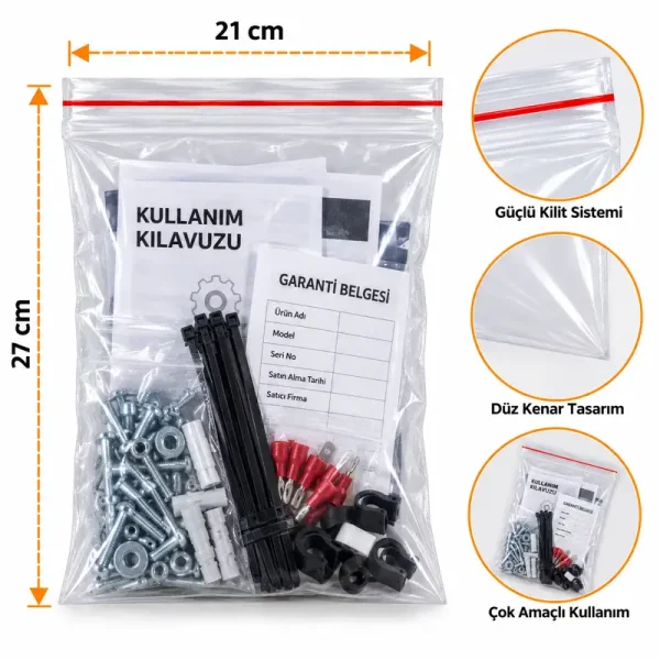 أكياس بسحاب 21×27 سم — 300 قطعة - Kolicim (1)