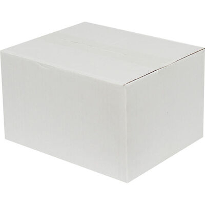 صندوق مموج واحد 21 * 12 * 14 سم-أبيض - Thumbnail
