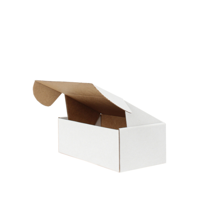 22,5x12x8cm Kutu - 0,7 Desi Kutu - Kilitli Kutu - Beyaz - 1