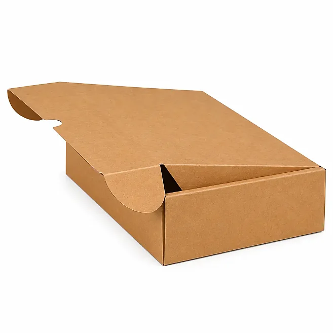 22,5x12x8cm Kutu - 0,7 Desi Kutu - Tek Oluklu Kilitli Kutu - Kraft - Kolicim (1)